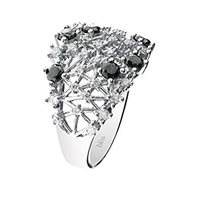 Ring Bliss Woman in Silver Zirconia 20077605-16 - 20077605-16